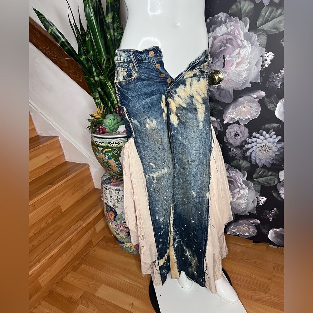 New We The Free Martha Lace Jeans - Picture 5 of 10